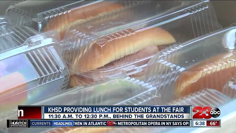 KHSD provides free lunch for students at the fair