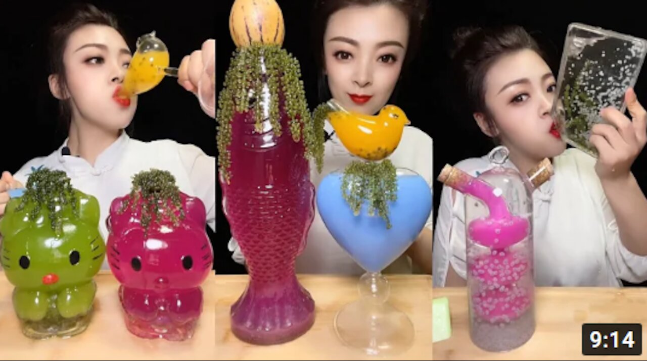ASMR DRINKING SOUNDS 신기한 물 먹방 EATING CRUNCHY ICE 얼음먹방#12