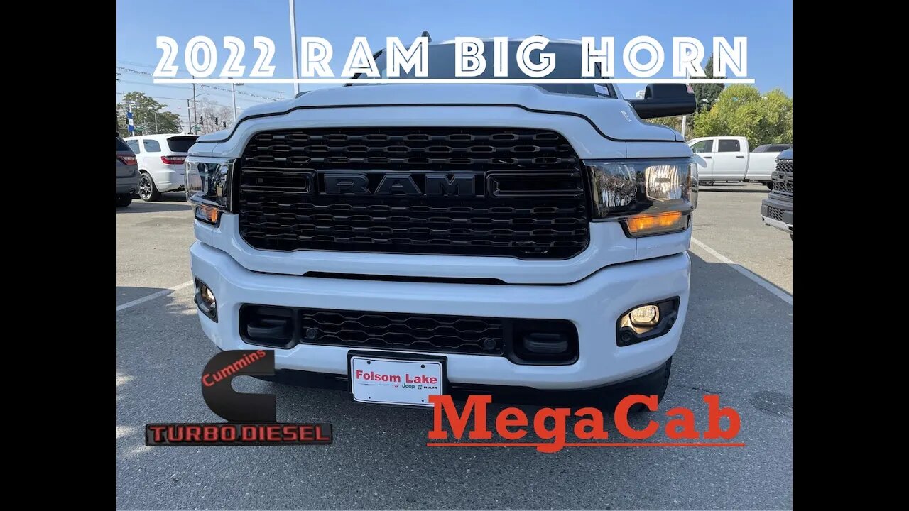 This is TurboDiesel 2022 RAM Big Horn MegaCab 4x4