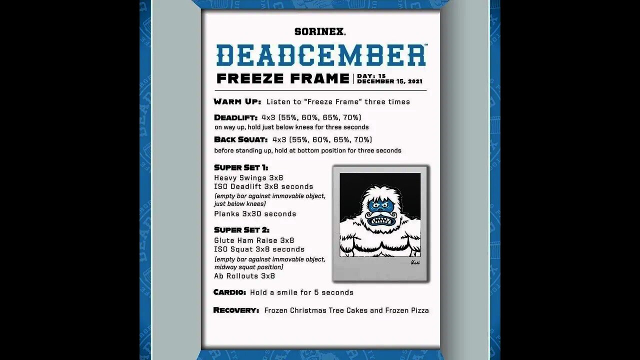 Deadcember Day 15. Freeze Frame.