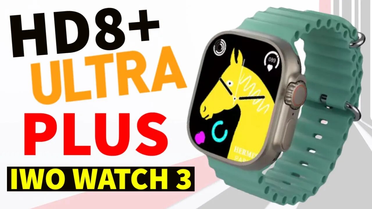 HD8+ ULTRA PLUS IWO WATCH 3 Smart Watch Compass Bussola pk h11 ultra dt8 ultra