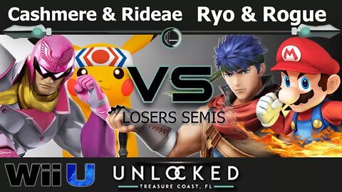 Cashmere & Rideae vs. Ryo & RoguePenguin - Wii U Doubles Losers Semis - Unlocked