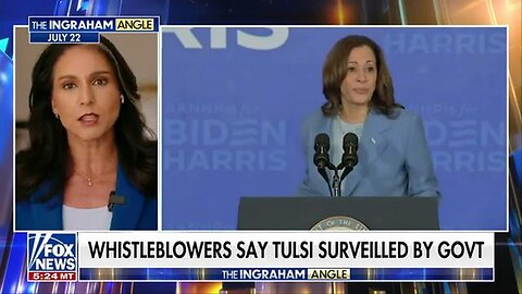 Tulsi Gabbard Reacts To Being Declared A Terrorist & Surveilled By Tyrannical Biden/Harris Regime