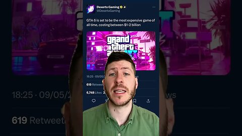 GTA6 is the most expensive game ever developed! #news #rumour #gaming #gta
