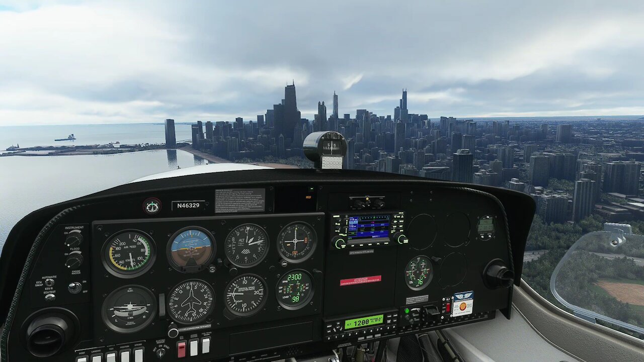 Flying Through Downtown Chicago