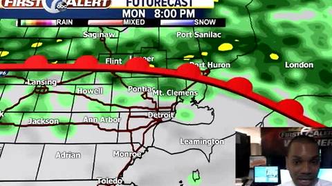 Exceptional warmth, heavy rain