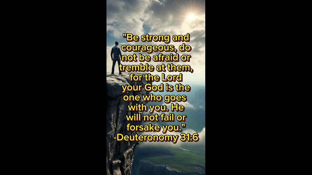 Verse of the Day: Deuteronomy 31:6