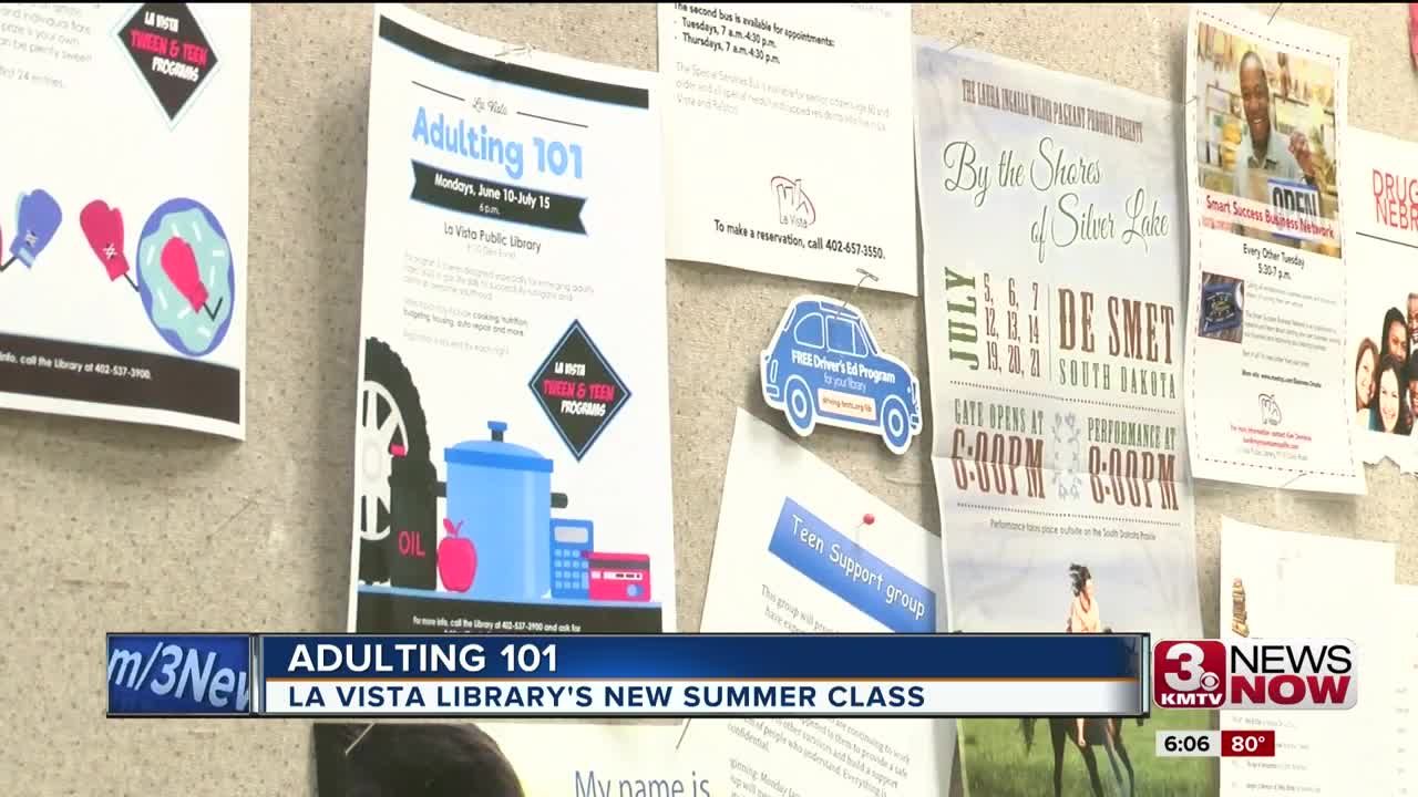 La Vista Public Library teaching Adulting 101 classes