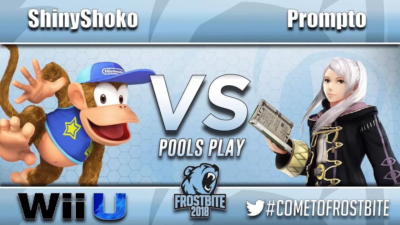 ICE | ShinyShoko (Diddy Kong) vs. yung | Prompto (Robin) - Wii U Pools Play - FrostBite 2018
