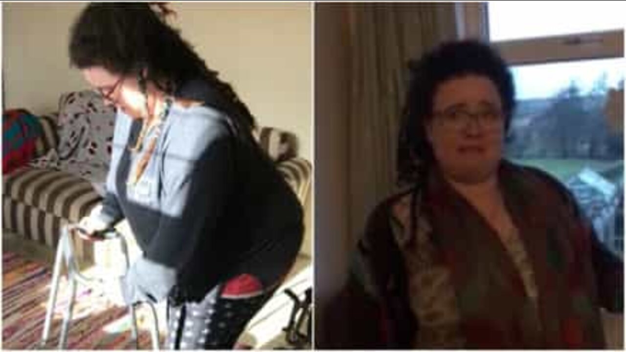 ２年間の車いす生活の後、自分の足で立った女性