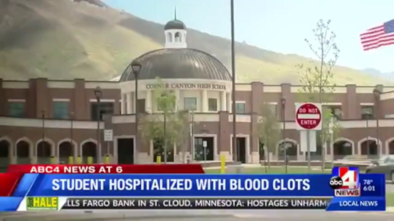 student hospitalized with blood clots after shot