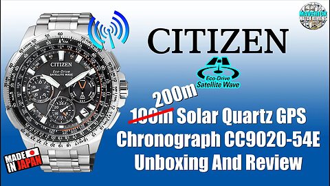 GPS Beast! | Citizen Eco-Drive 200m Solar Quartz GPS Chronograph CC9020-54E Unbox & Review