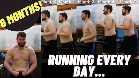 Weight Loss Transformation - 6 Months of Running Everyday!