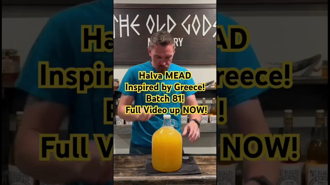Halva MEAD Inspired by Greece! Batch 81! Full Video up NOW! #mead #honeywine #alcohol #greece