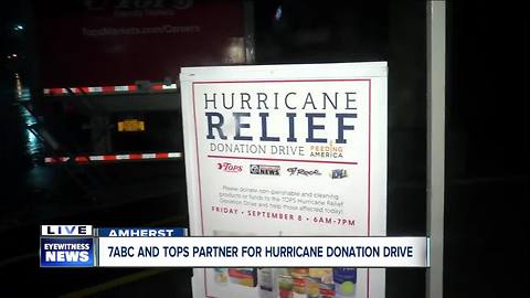 WKBW and Tops hold Donation drive to help those in need