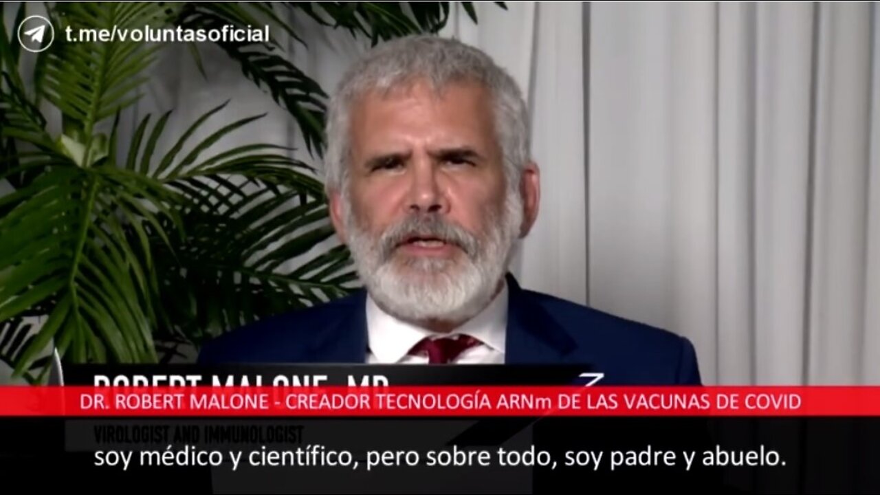 Mensaje de Robert Malone "NO VACUNEN A SUS HIJOS!"