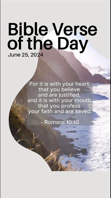 Bible Verse of the Day: June 25, 2024
