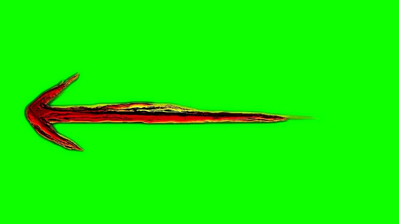 Animated Red Arrow Green Screen