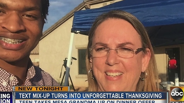 Stranger meets grandma who offered Thanksgiving meal via text