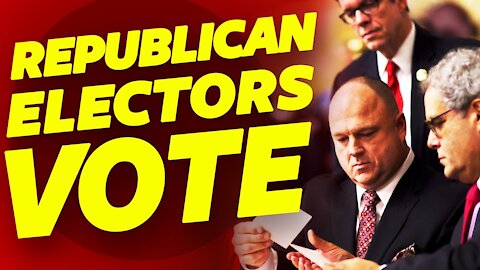 Republican electors cast their votes to continue the legal fight.