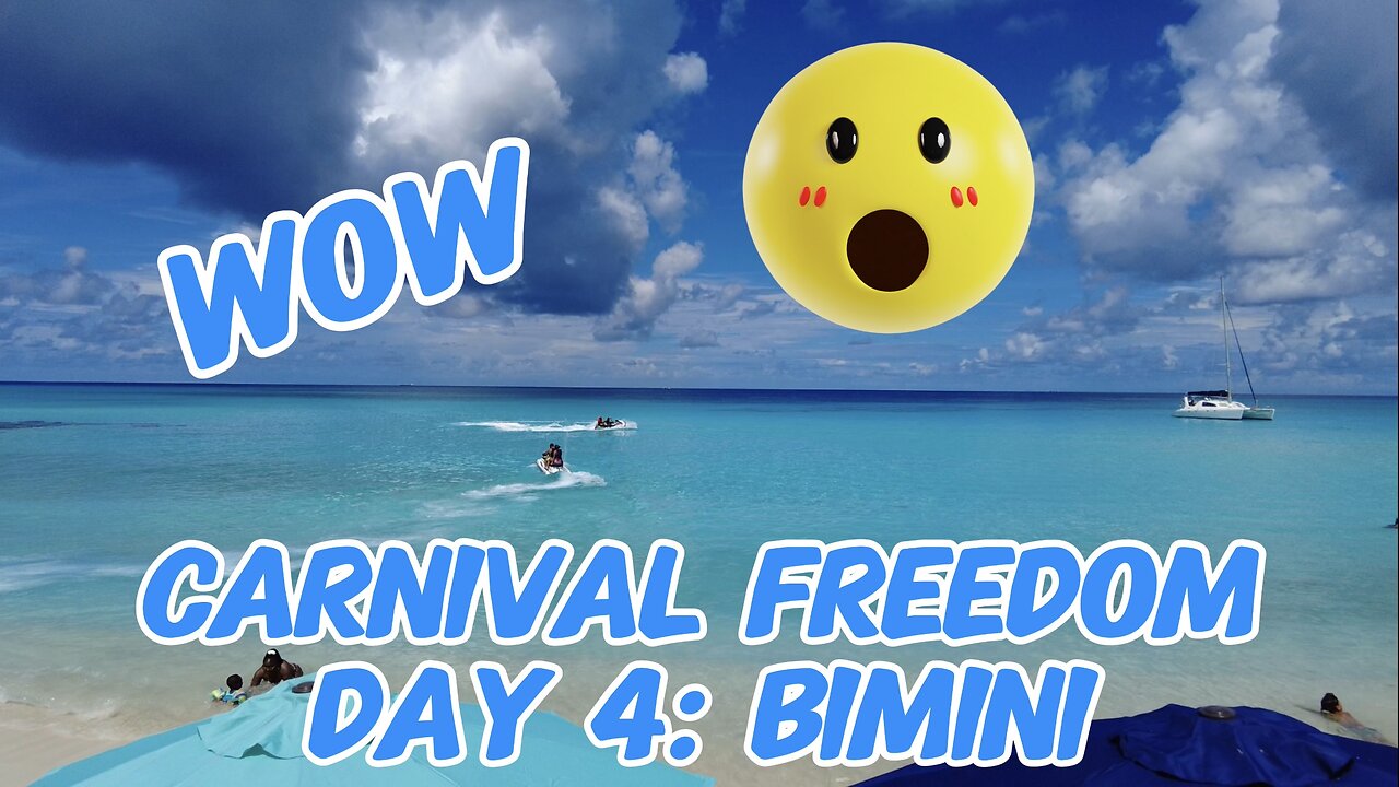 Carnival Freedom Cruise Day 4: Bimini Bahamas 🇧🇸🛳️🌴 Small Island and Beautiful Beaches
