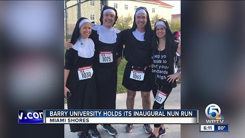 Barry University holds inaugural nun run