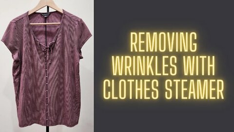 Quickly Removing Wrinkles With Clothes Steam