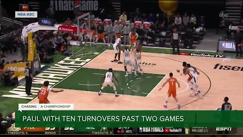 Paul with 10 turnovers in the past 2 games