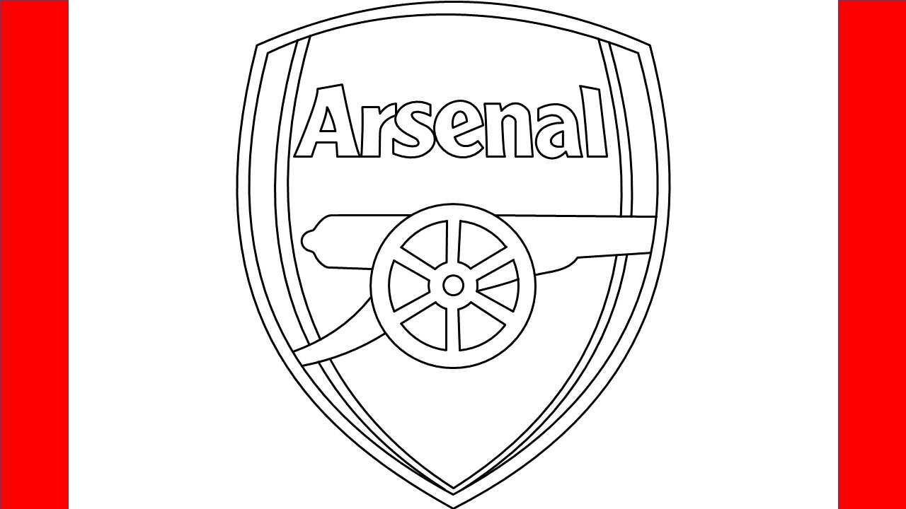 How To Draw Arsenal Logo - Step By Step Drawing