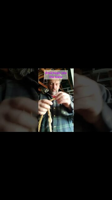 Braiding a Hay Twine Cow Halter