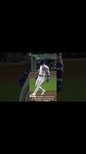 Chicago Cubs@Nico Hoerner flares an RBI single to center #shorts #homerun #higlights