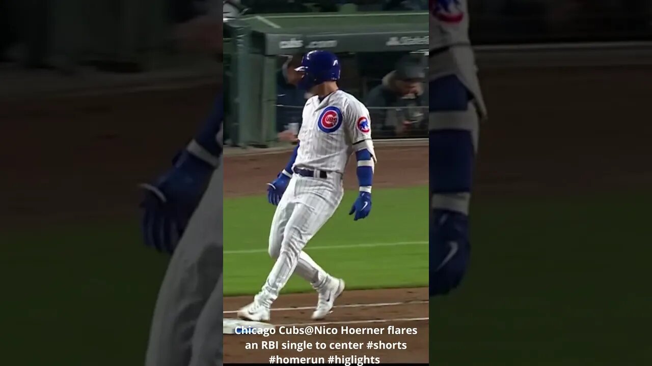 Chicago Cubs@Nico Hoerner flares an RBI single to center #shorts #homerun #higlights