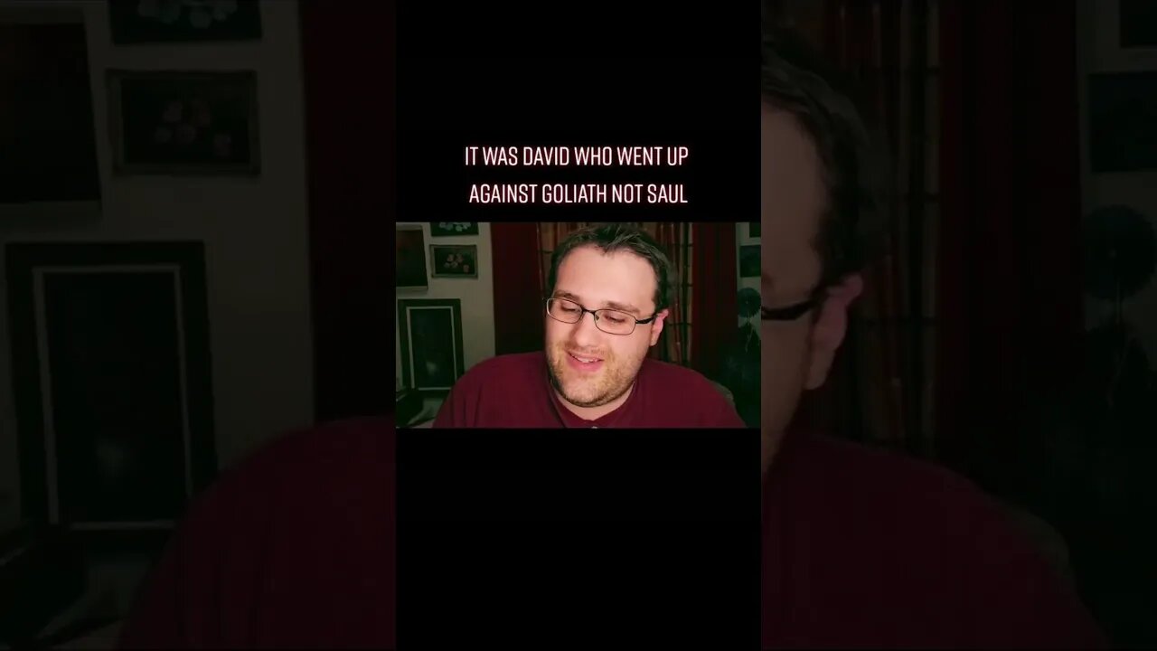 DAVID WENT AGAINST GOLIATH AND NOT THE KING
