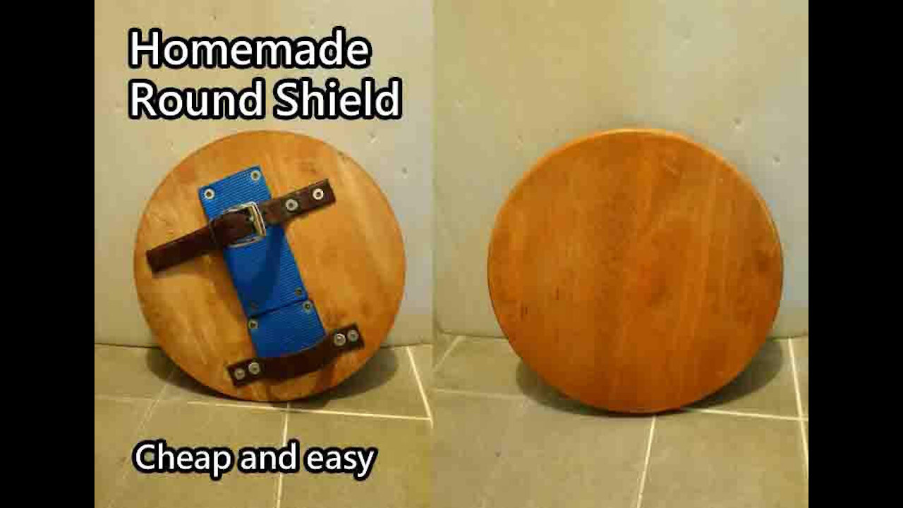 Homemade Wooden Round Shield