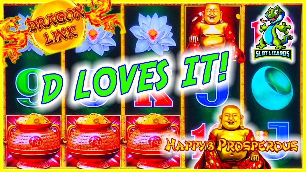 D LOVES IT WHEN IT HITS LIKE THIS! Dragon Link Happy and Prosperous Slot!