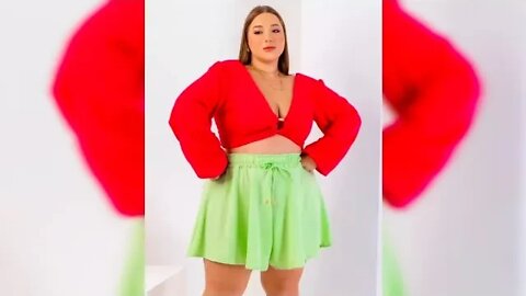 ✔️ SHORT FEMININO GODÊ EM CREPE PLUS SIZE