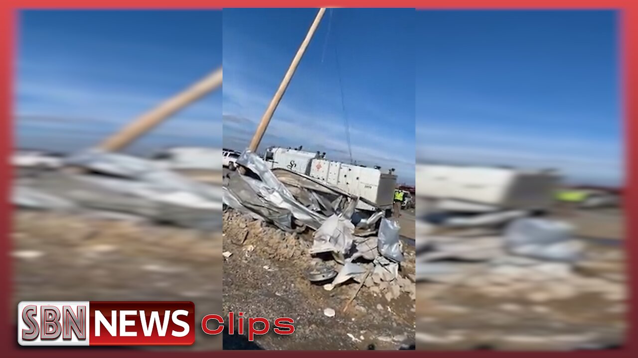 Mayfield, KY Tornado Damage at Candle Factory Where Dozens Feared Dead - 5527