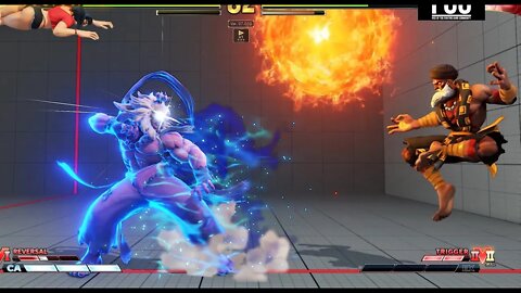 Akuma V-shift DHALSIM Ultra into hard knockdown TAUNT inescapable RAGING DEMON