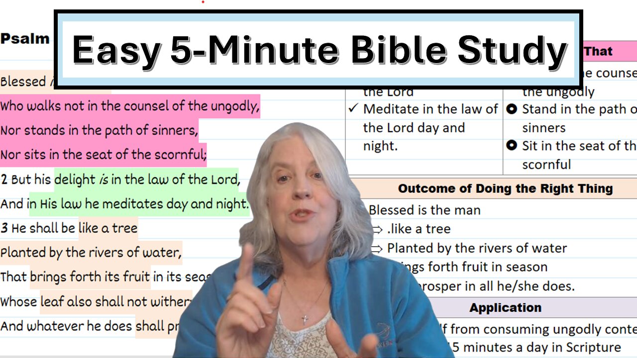 Easy 5-Minute Bible Study Method: Do This Not That | Bible Study With Me