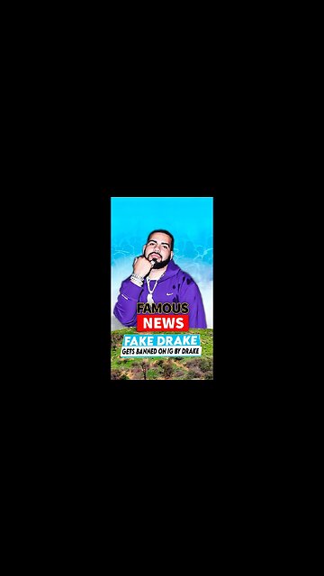 Fake Drake Gets Banned On IG By Drake | Famous News #shorts