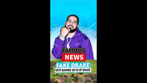 Fake Drake Gets Banned On IG By Drake | Famous News #shorts