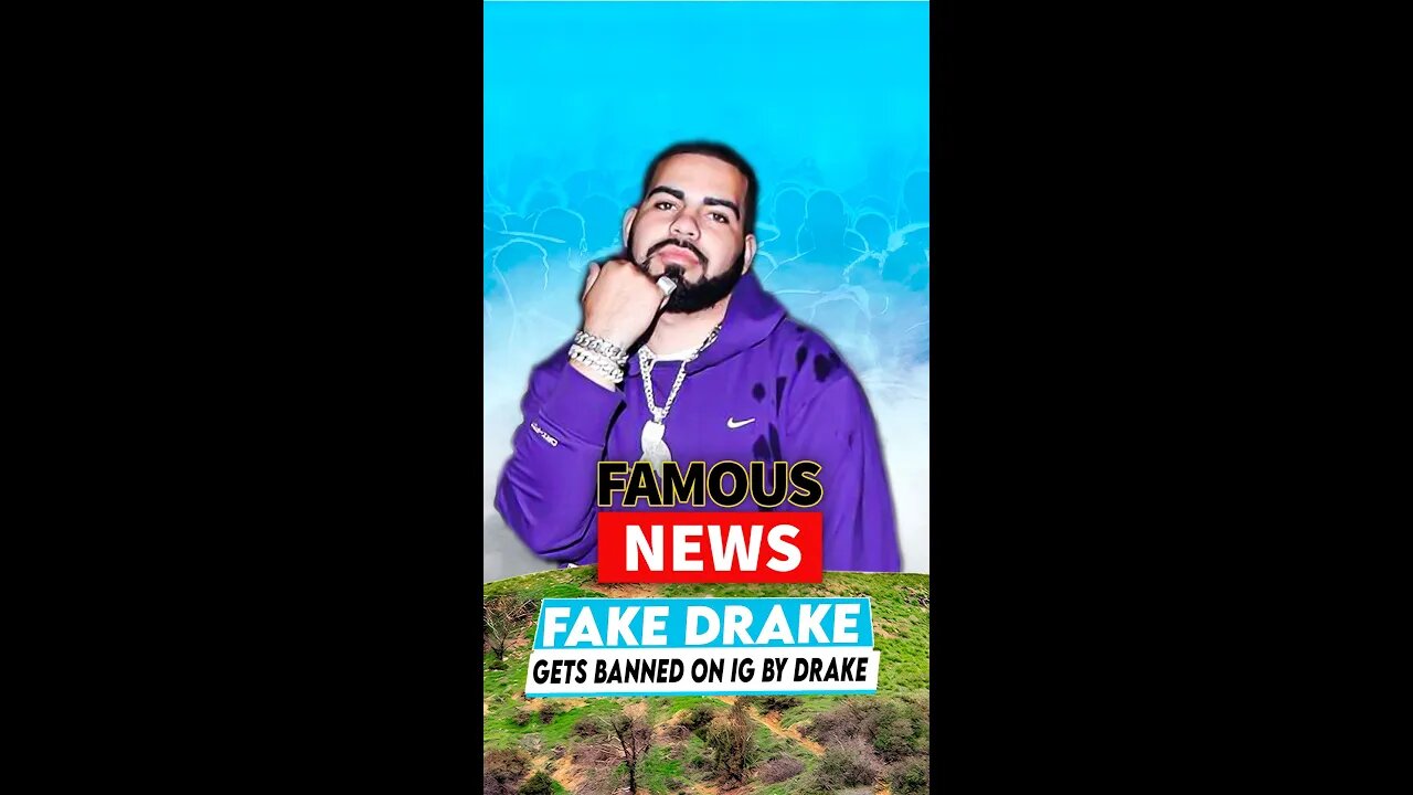 Fake Drake Gets Banned On IG By Drake | Famous News #shorts