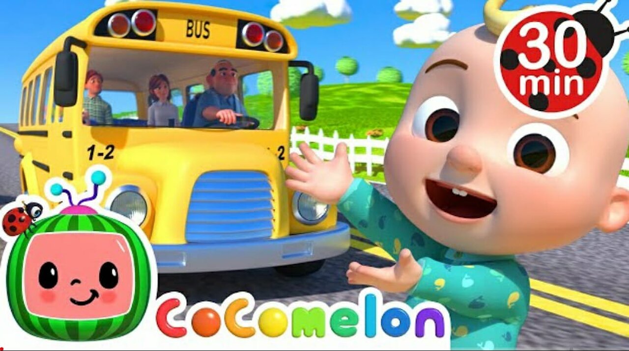 Wheels on the Bus | @CoComelon Nursery Rhymes & Kids Songs | Best Cars & Truck Videos for Kids