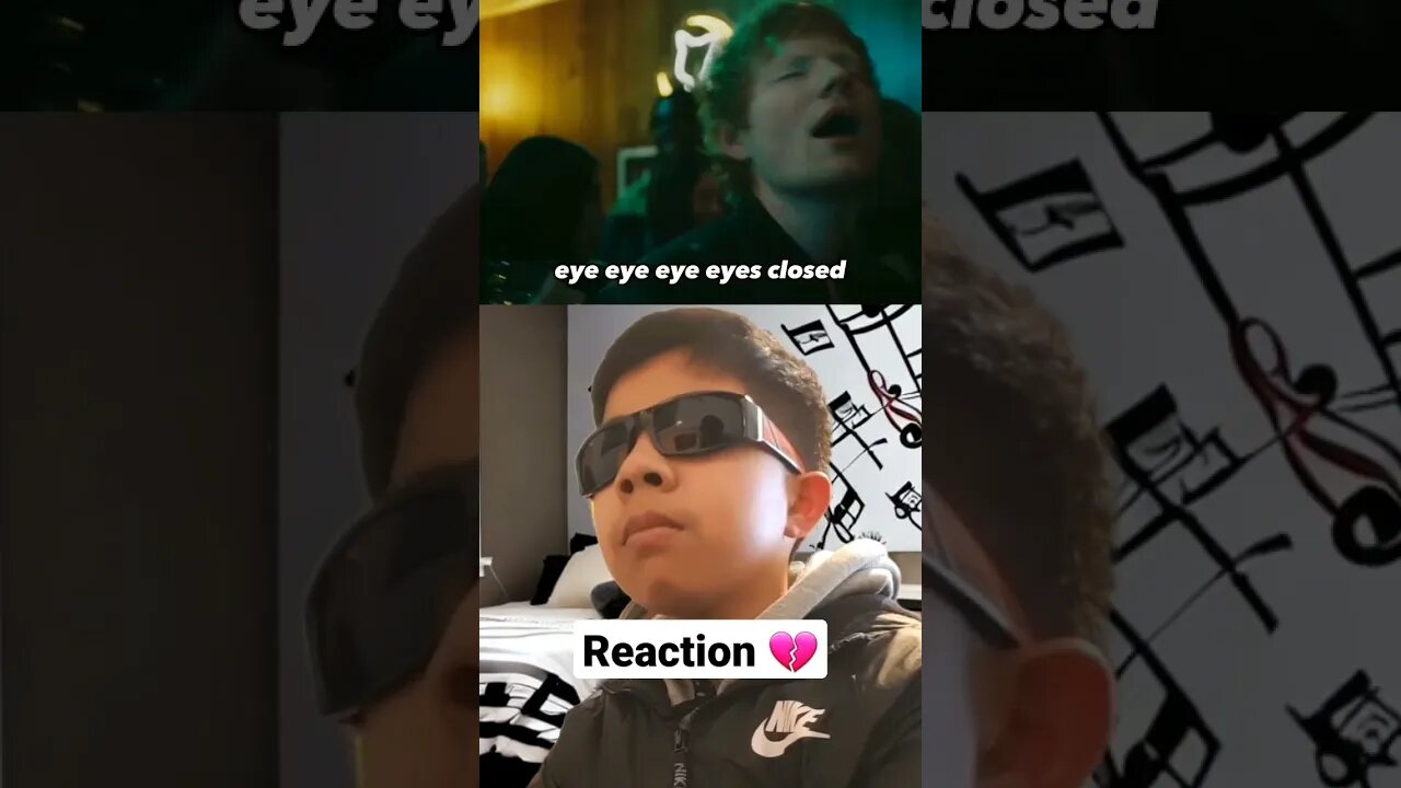 My Reaction To Ed Sheeran - Eyes Closed 💔 #shorts