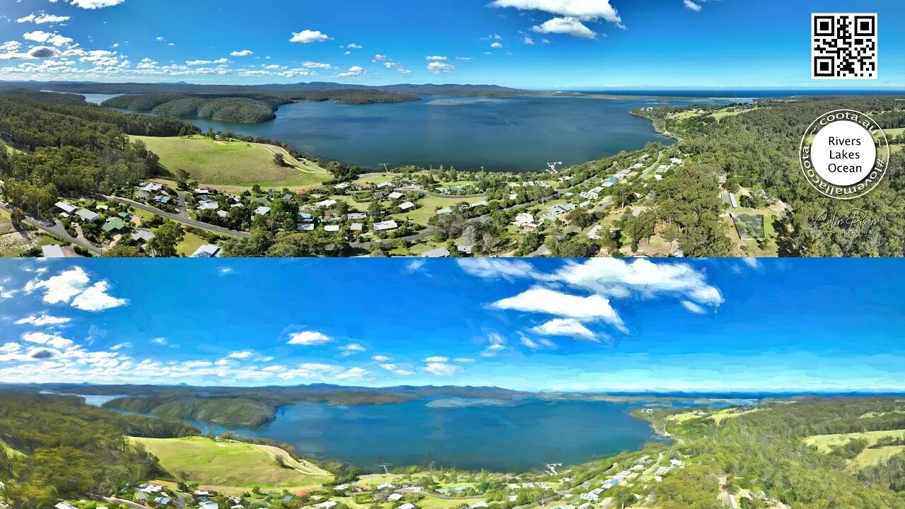 Karbeethong 9 March Majestic Mallacoota: A Drone Panorama of Australia's Stunning Lakes System