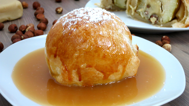 Bratapfel im Schlafrock