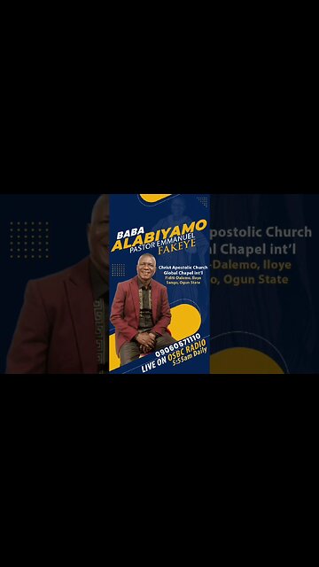 Daily Prophetic Declaration by Pastor Fakeye Emmanuel aka Baba Alabiyamo#prayer