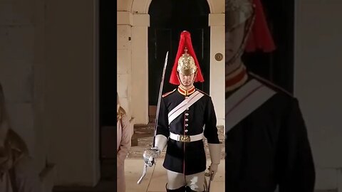 Kings guard blues and royal under the arch #horseguardsparade