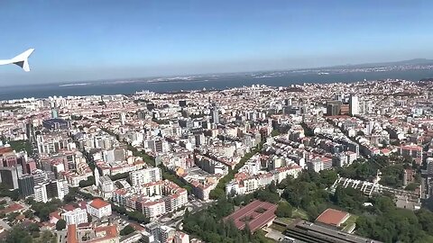 Lufthansa Airbus A321 Landing Lisbon Portugal 🇵🇹