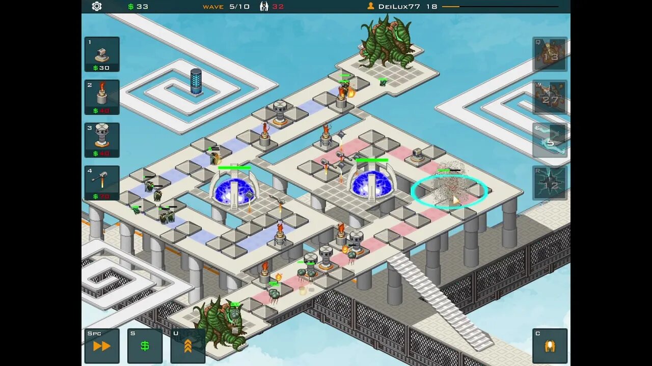Super Sanctum TD Hard Difficulty 3 Stars Level 7 Snakes